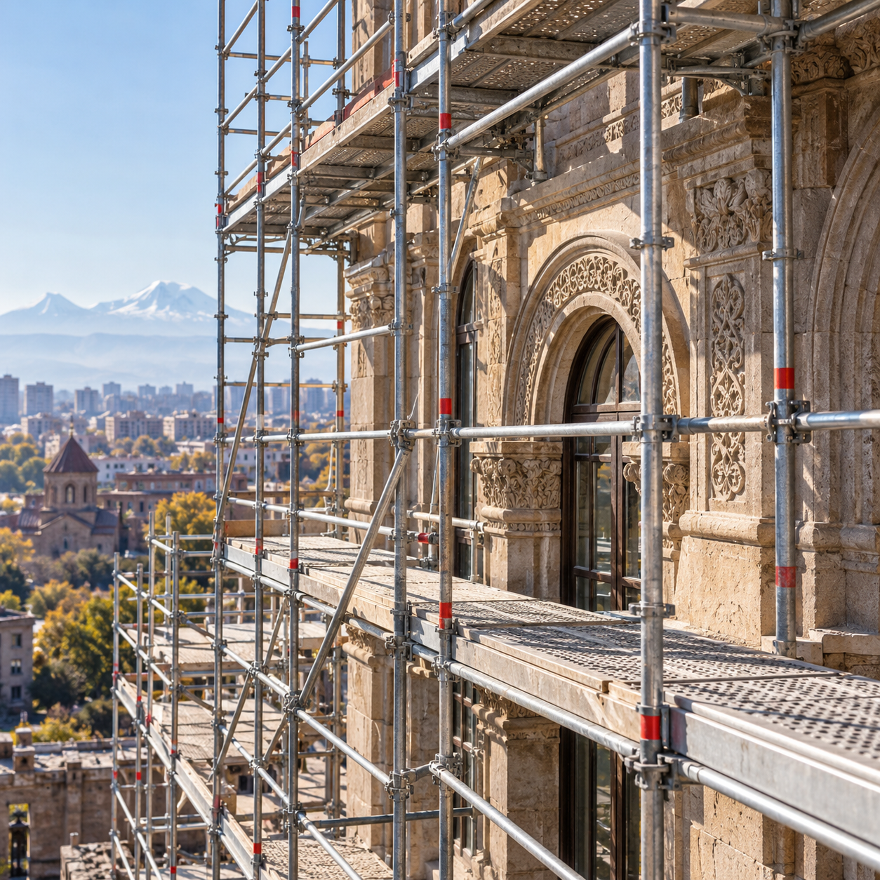 Illustrative scaffolding installation